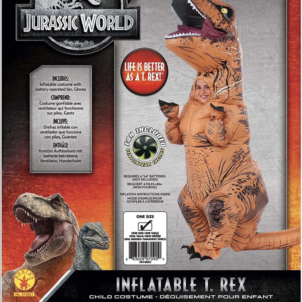 Inflatable dinosaur costume kids